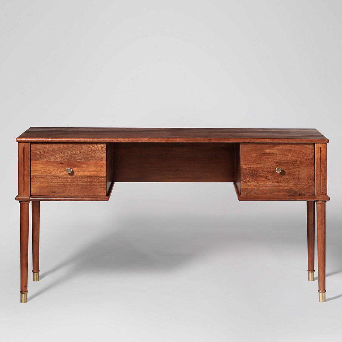 study desk in mango wood honey finish