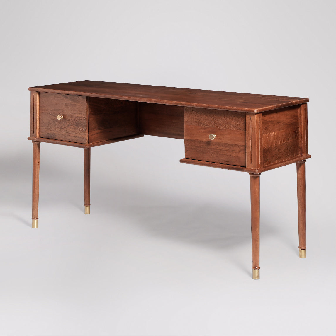 study desk in mango wood honey finish