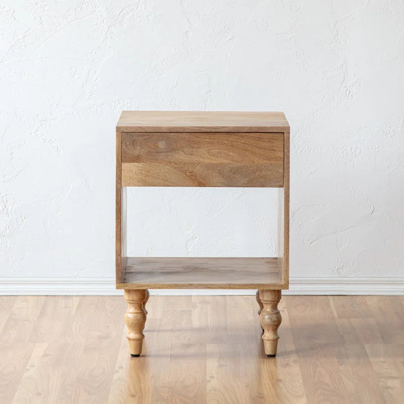 Astoria Solid Wood Nightstand in Mango Wood