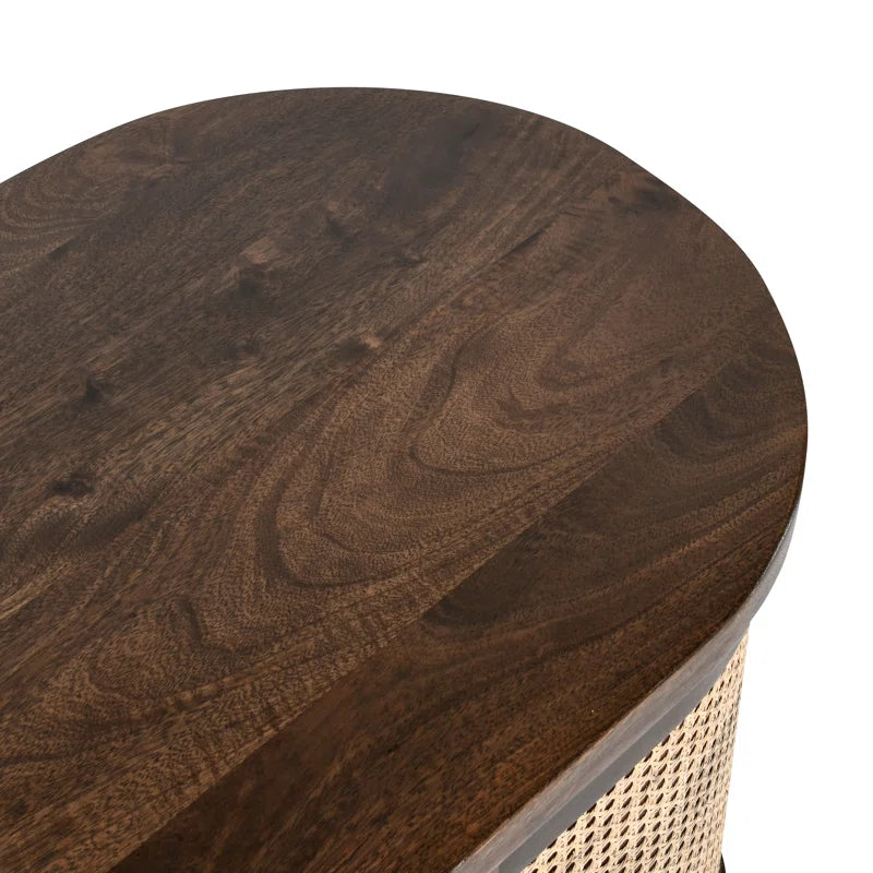 Tessa Wooden Rattan Sideboard