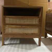 Myra Rattan Bedside Table