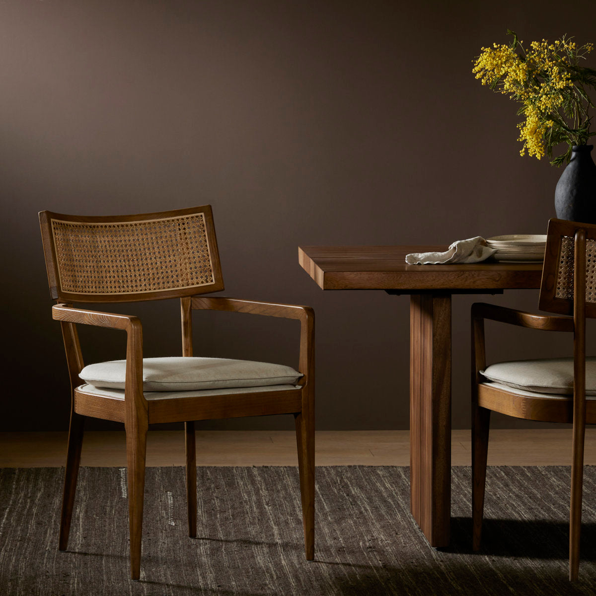 Brett Solid Wood Armchair