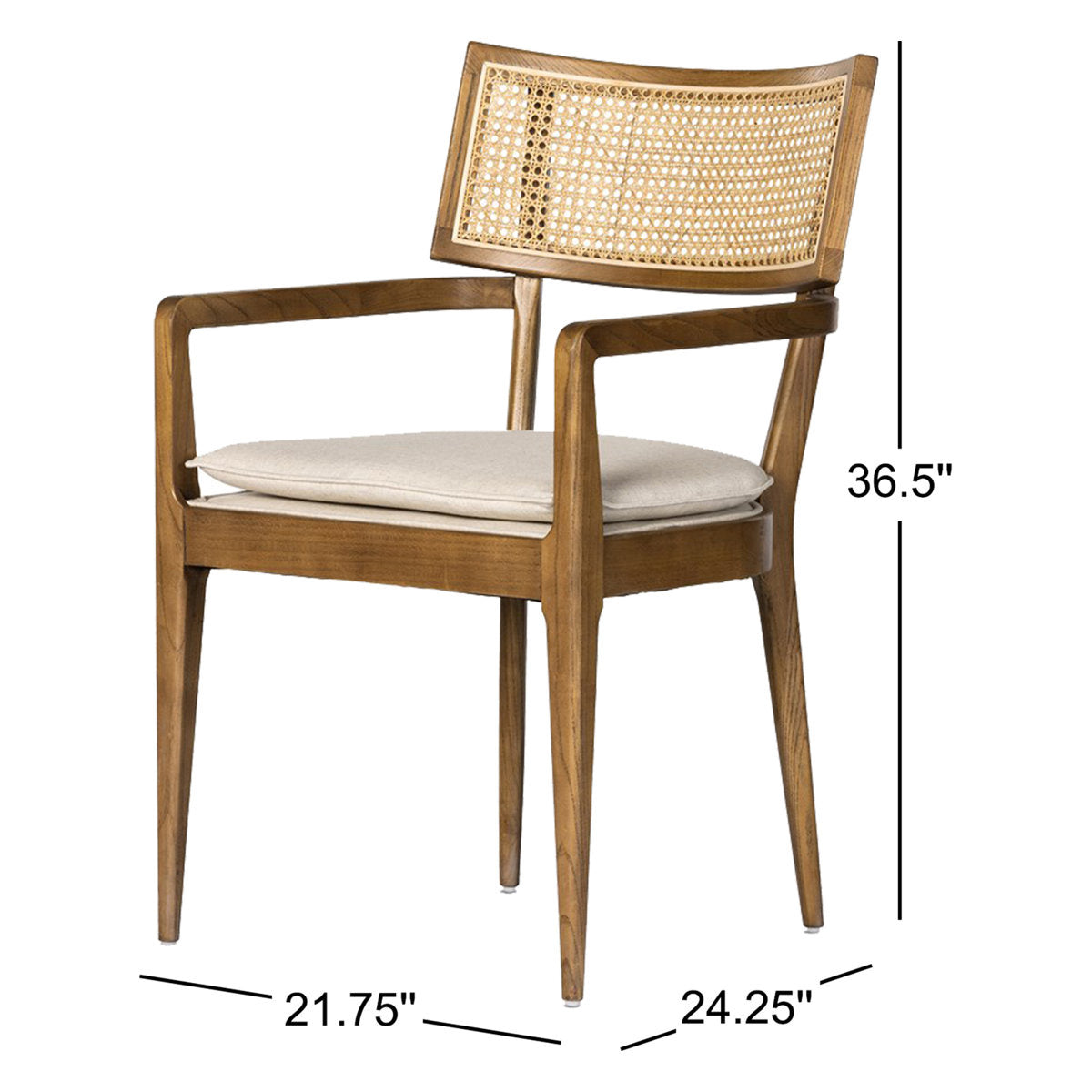 Brett Solid Wood Armchair