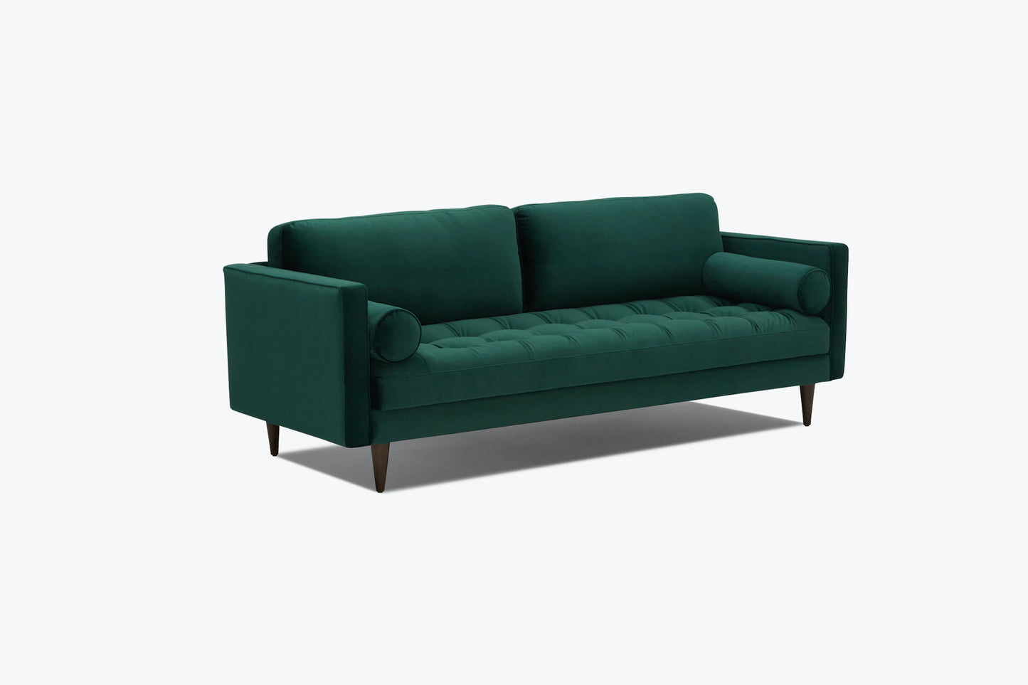 Briar Sofa For Living Room 2 Seater|Suede Velvet Fabric| Solid Wood Frame