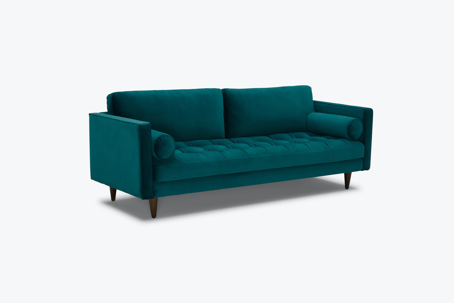 Briar Sofa For Living Room 2 Seater|Suede Velvet Fabric| Solid Wood Frame