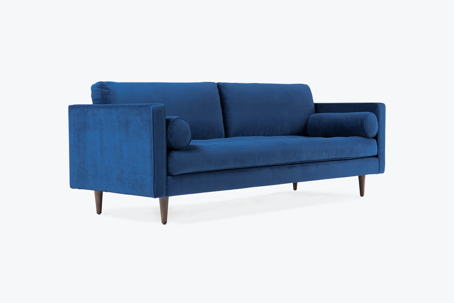 Briar Sofa For Living Room 2 Seater|Suede Velvet Fabric| Solid Wood Frame