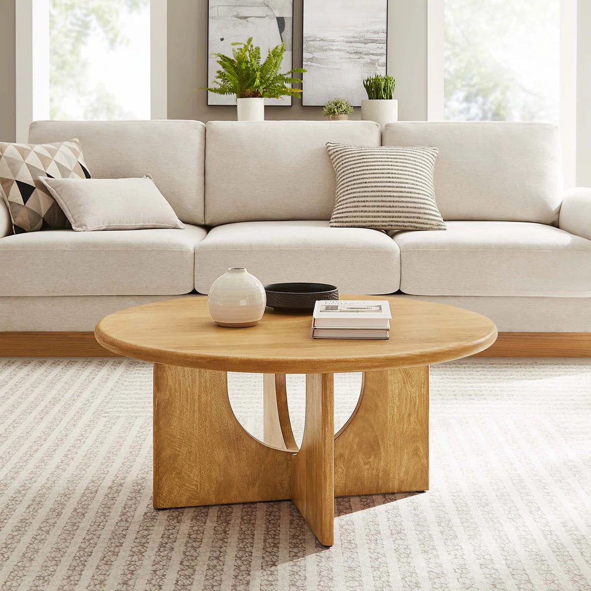 Rivora Coffee Table for Living Room | Mango Wood |