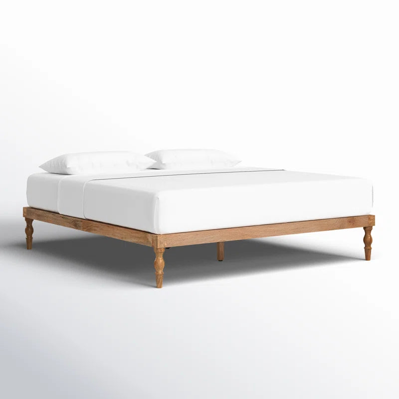 Astoria Solid Wood Platform Bed in Mango Wood