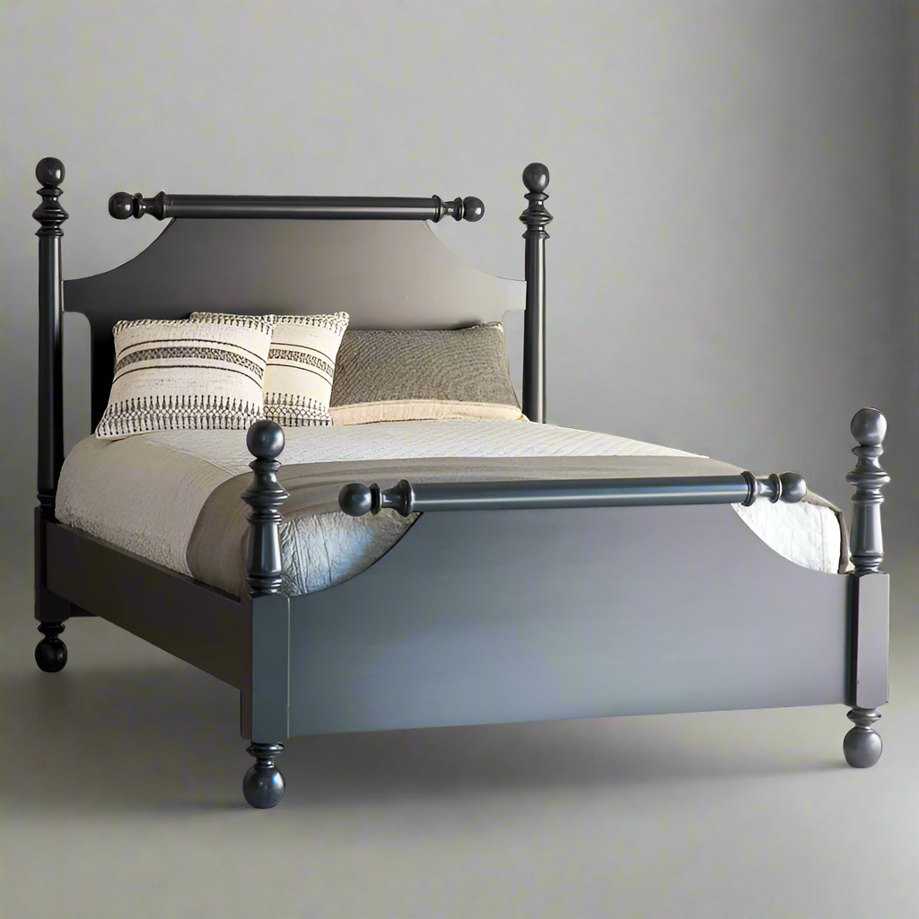 Canonical Solid Wood Bed | King & Queen Size | Premium Finish