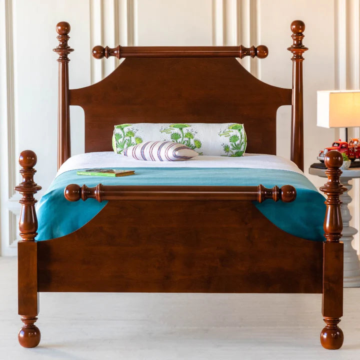 Canonical Solid Wood Bed | King & Queen Size | Premium Finish