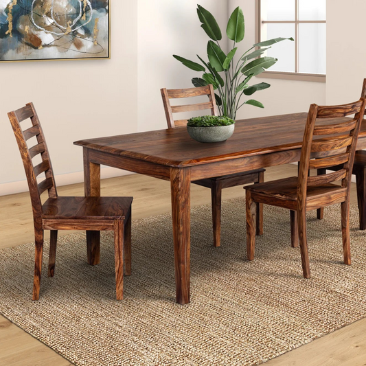 Clermont Sheesham Wood Dining Table & Chair