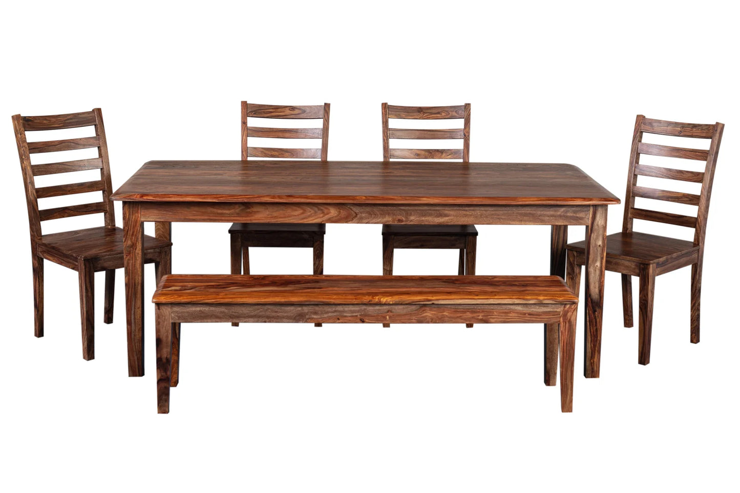 Clermont Sheesham Wood Dining Table & Chair