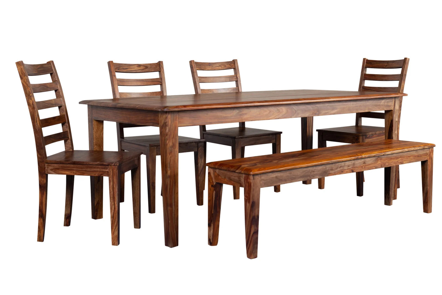 Clermont Sheesham Wood Dining Table & Chair