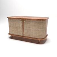 Curve Rattan Sideboard