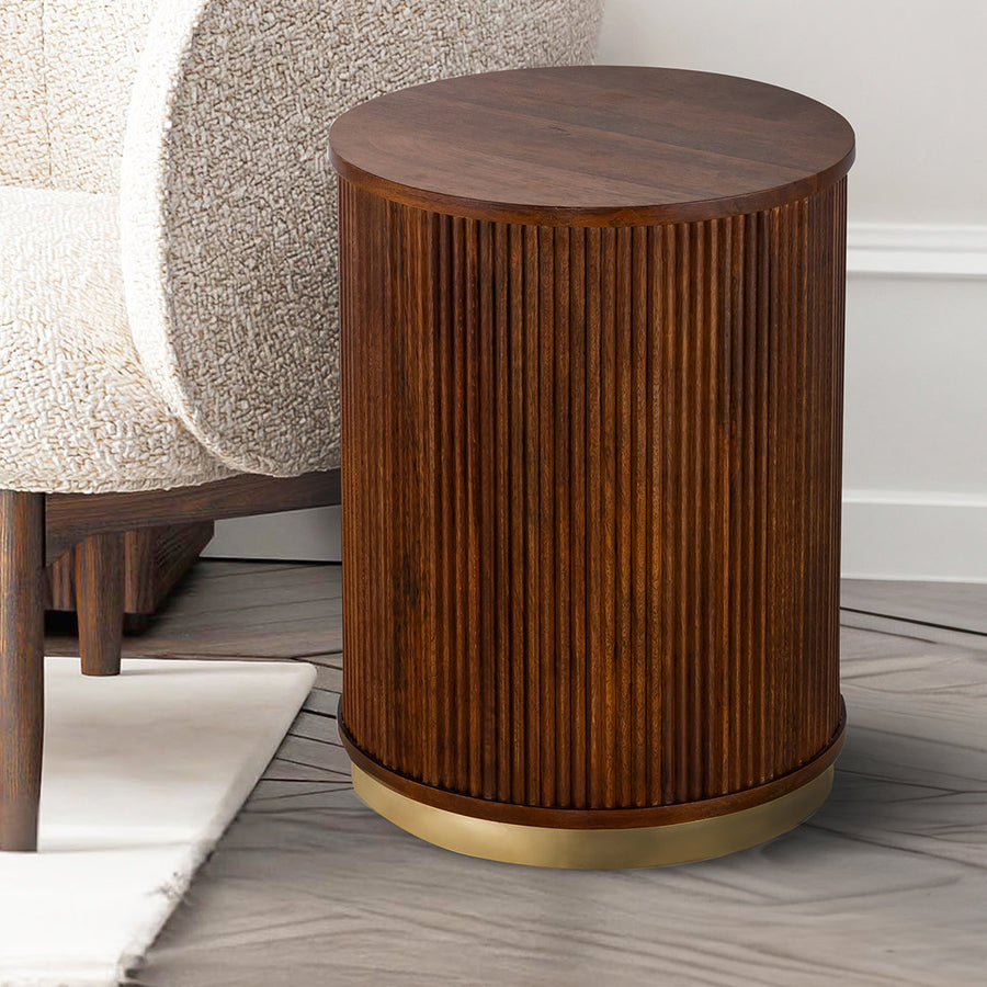 Desmould Mango Wood Accent Table