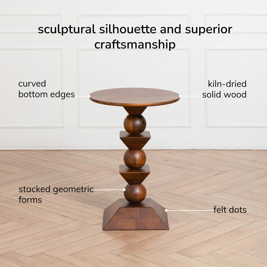 Diana Solid Wood Accent Table
