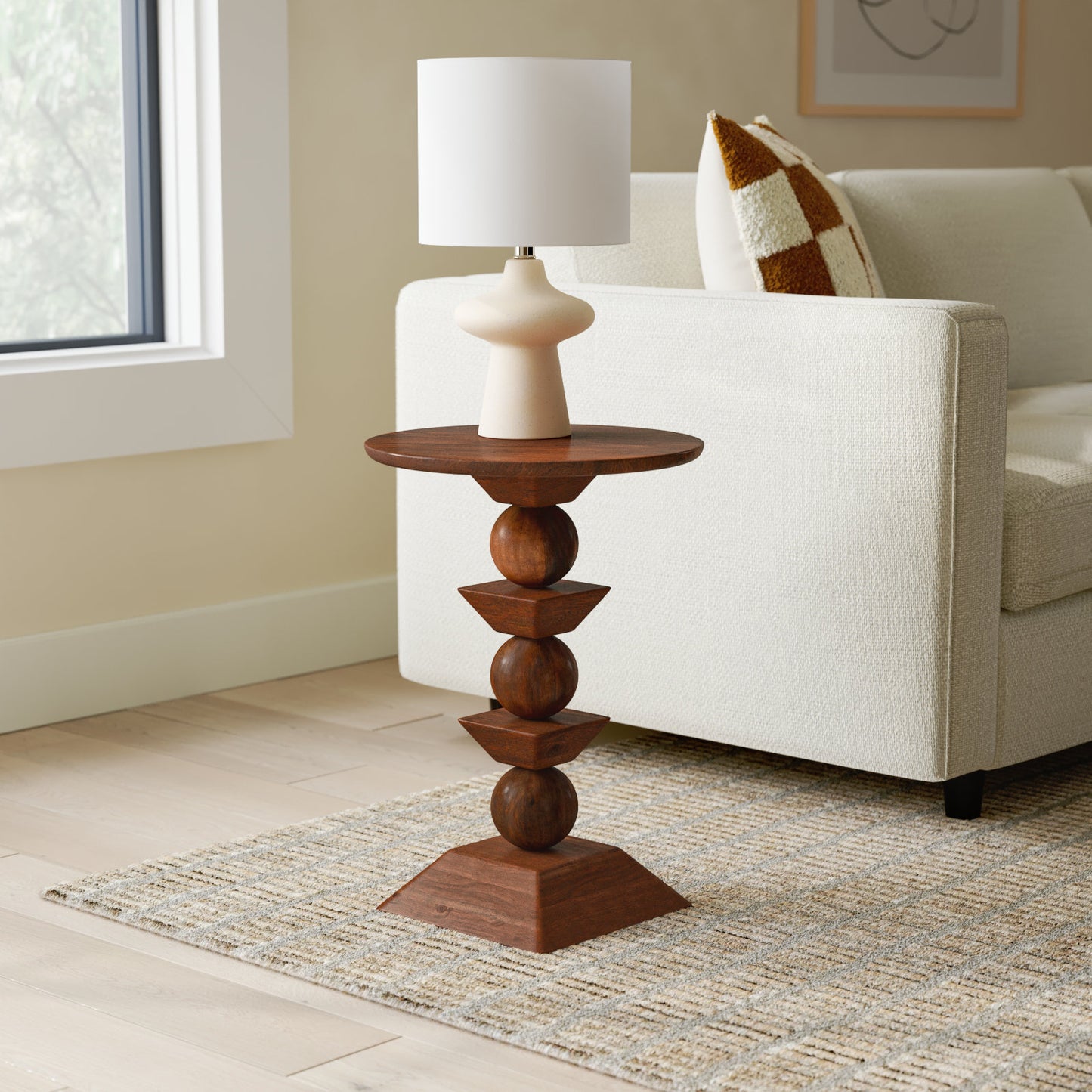 Diana Solid Wood Accent Table