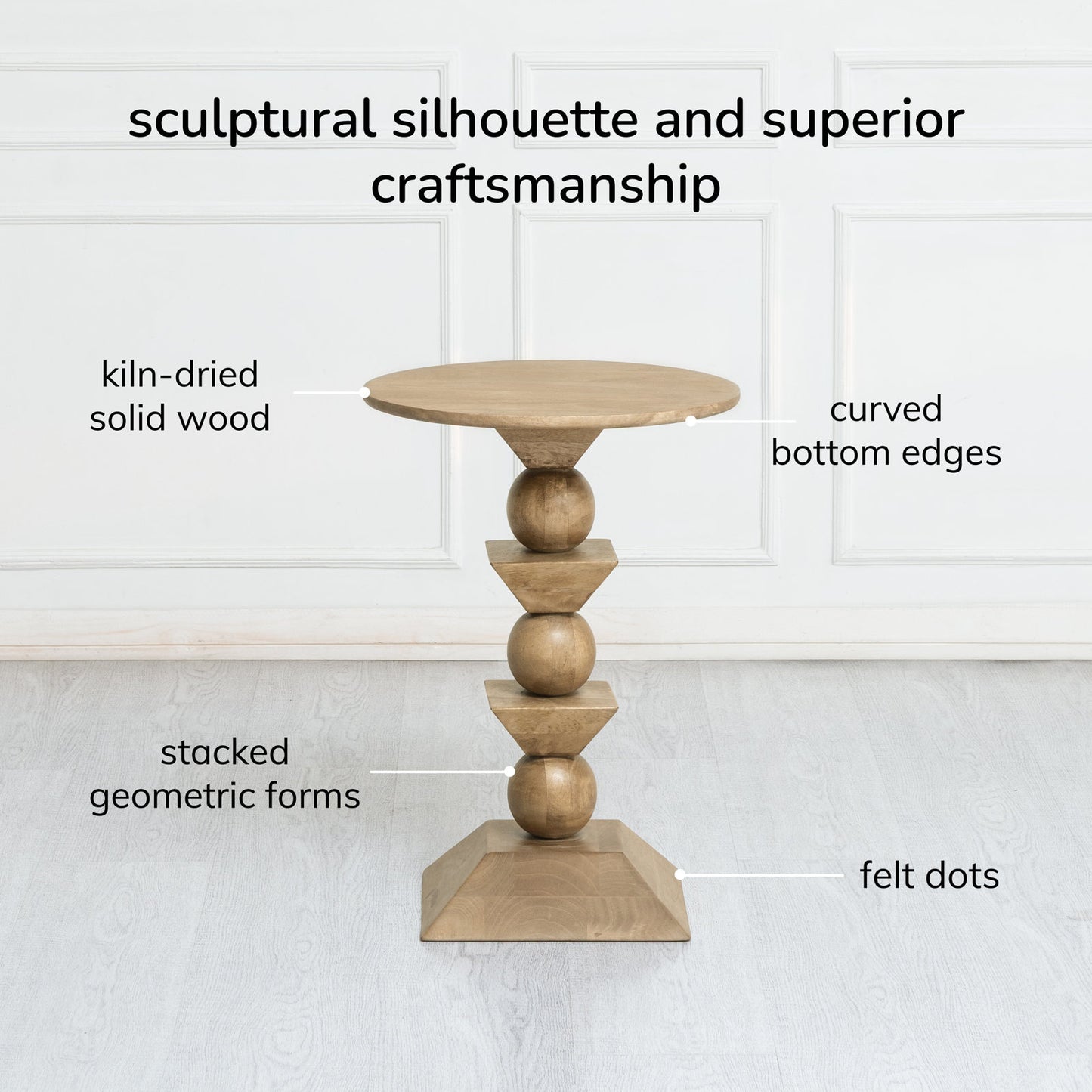 Diana Solid Wood Accent Table