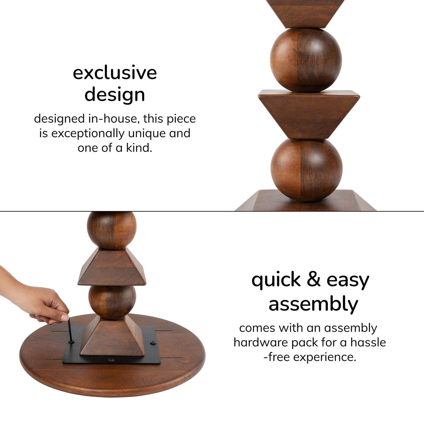 Diana Solid Wood Accent Table