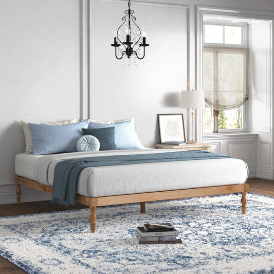 Astoria Solid Wood Platform Bed in Mango Wood