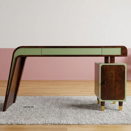 modern solid wood study desk