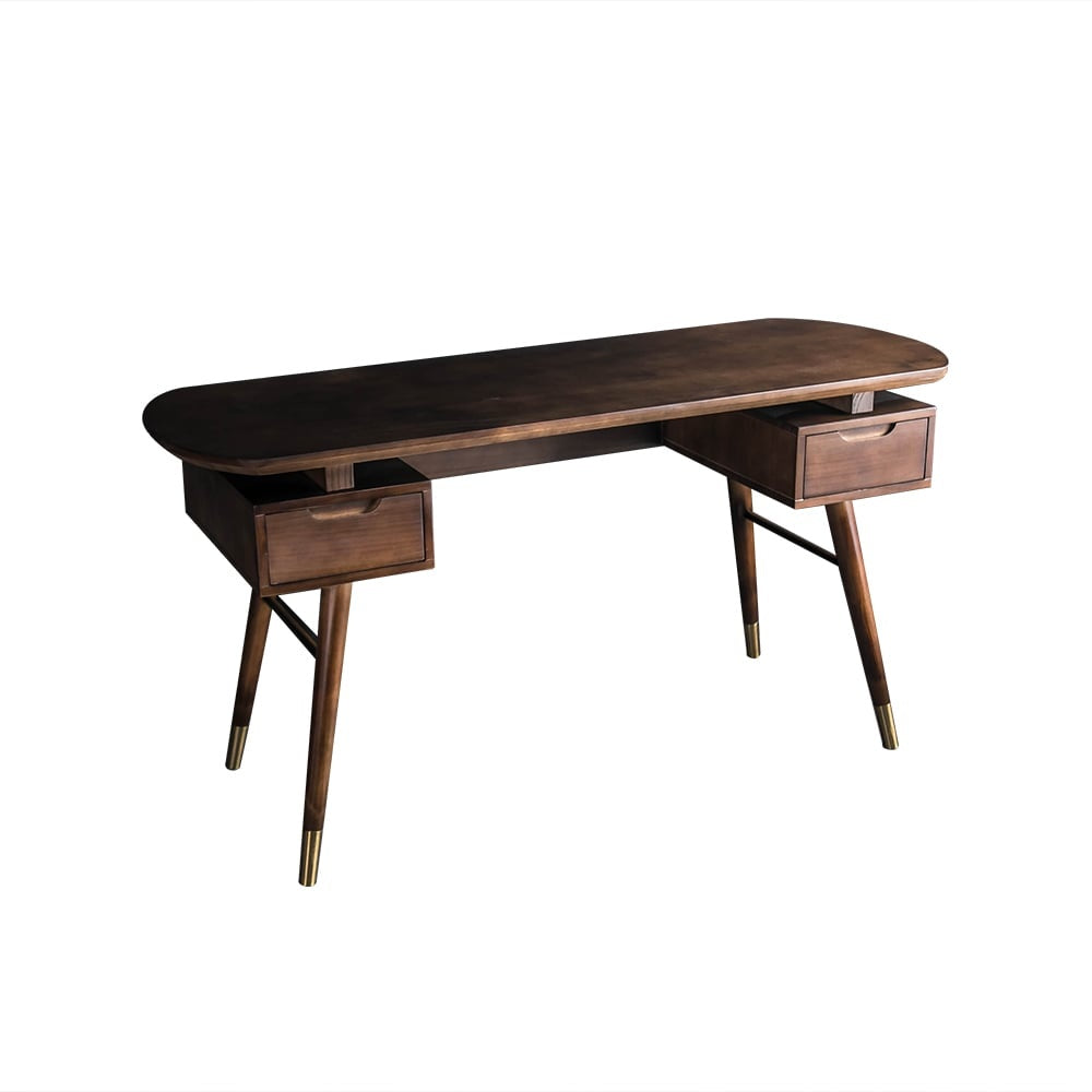 acacia wood desk in walnut finish