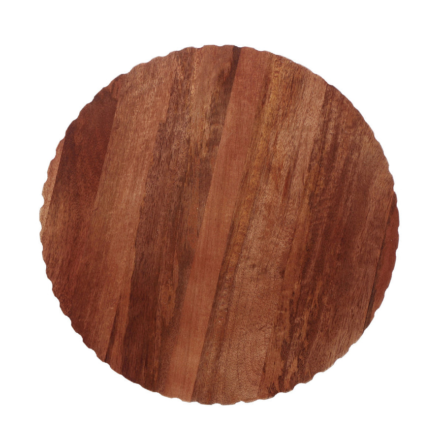 Eryne Mango Wood Round Accent Table