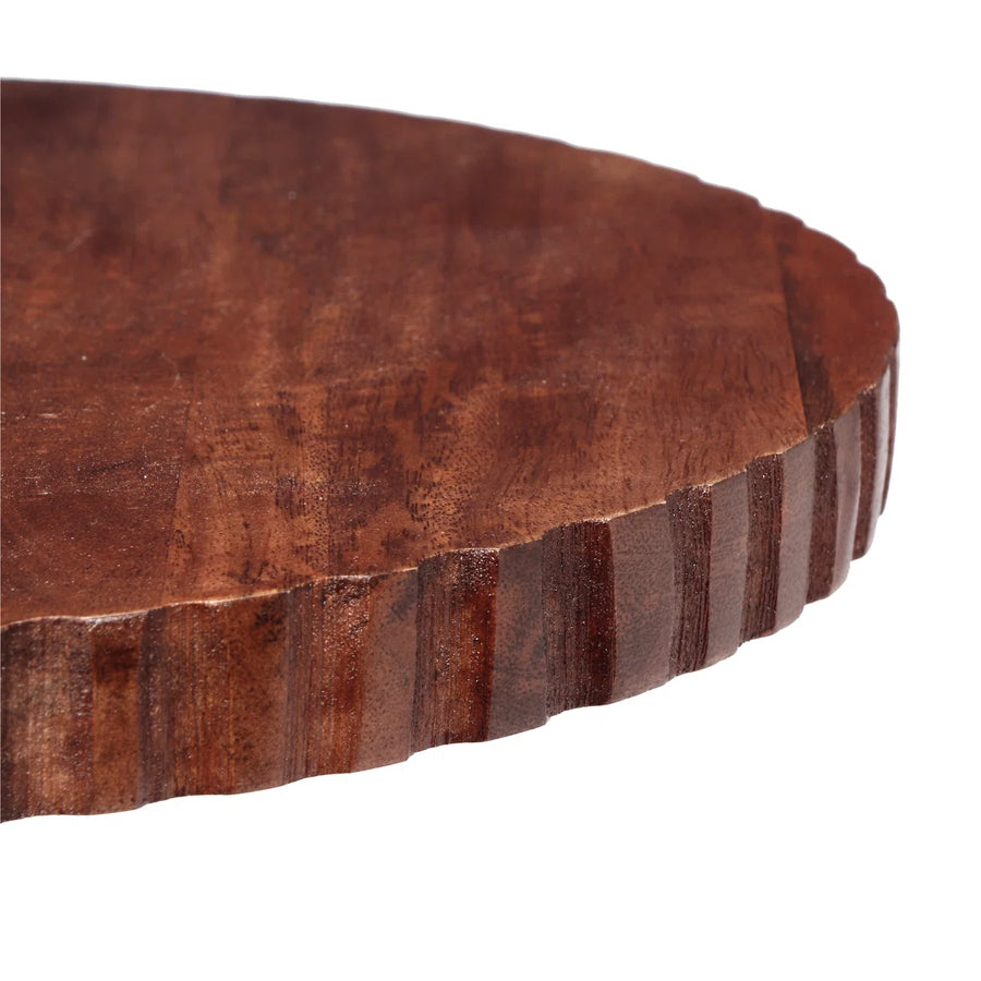 Eryne Mango Wood Round Accent Table