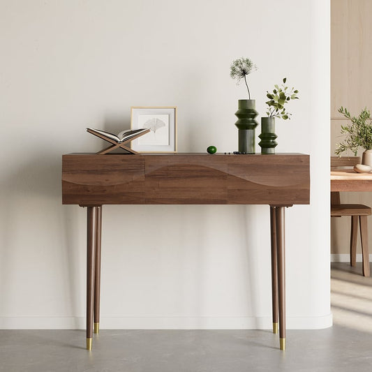 Wavy Console Table in Solid Wood