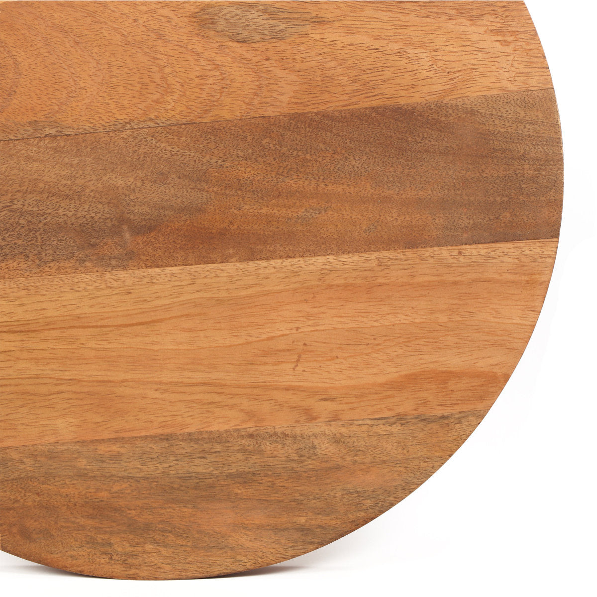 Feona Mango Wood Cone Round Accent table in Solid Wood