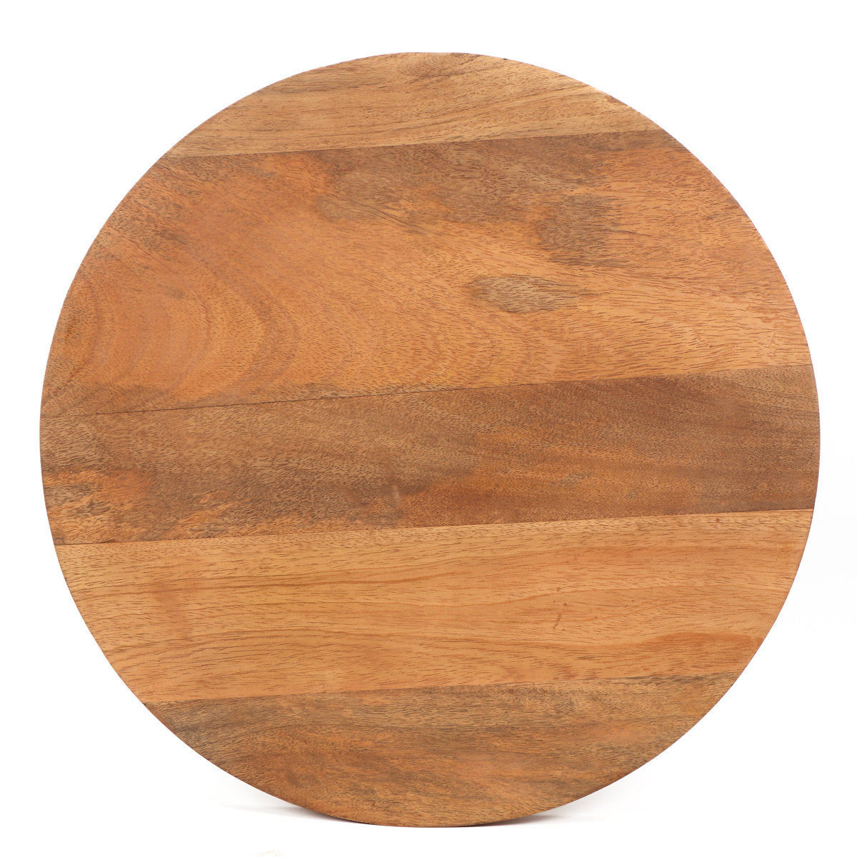 Feona Mango Wood Cone Round Accent table in Solid Wood