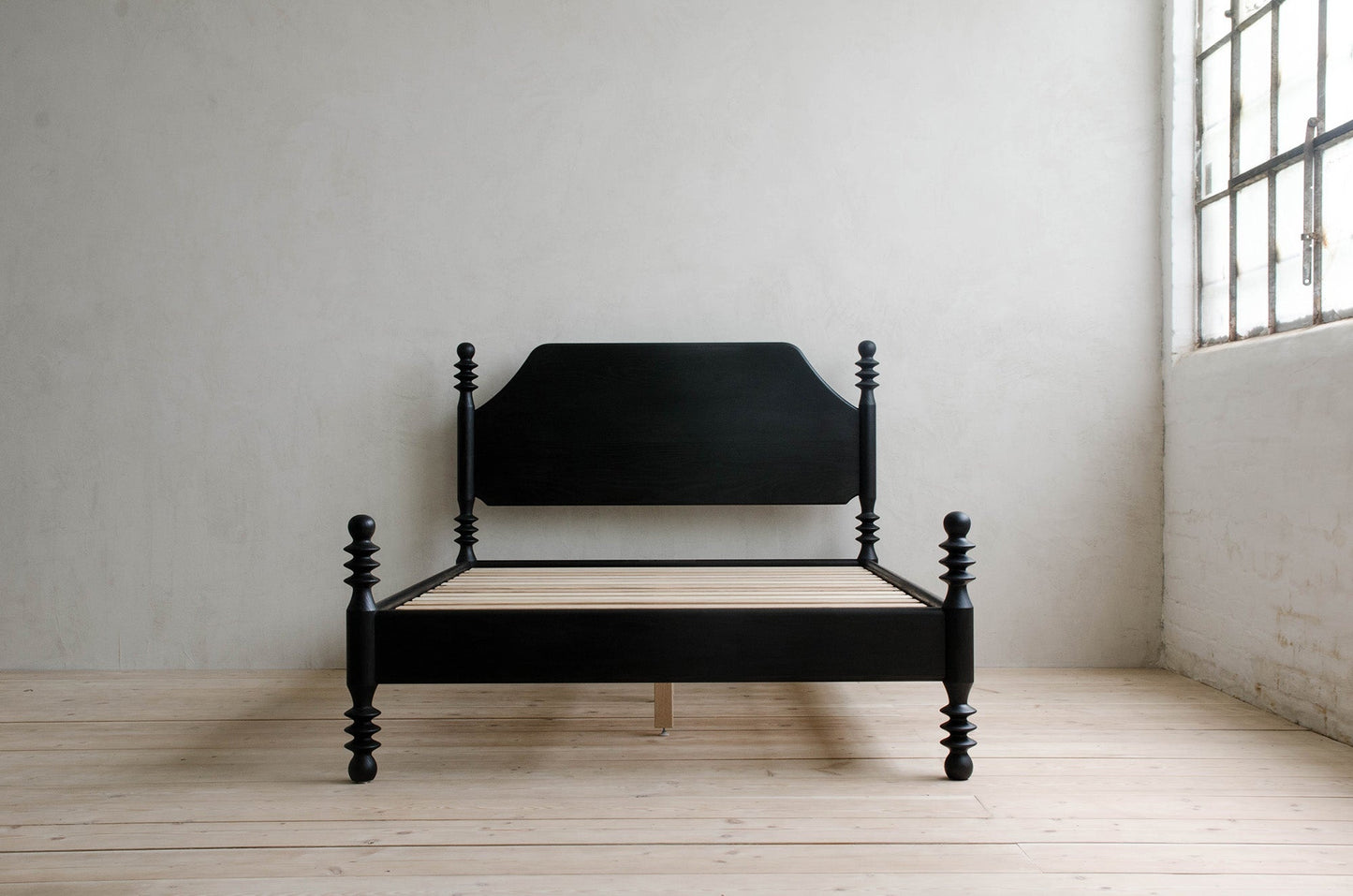 Florya Solid Wood Bed without Storage in Teak Wood