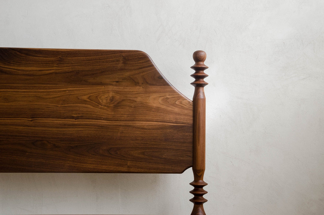 Florya Solid Wood Bed without Storage in Teak Wood