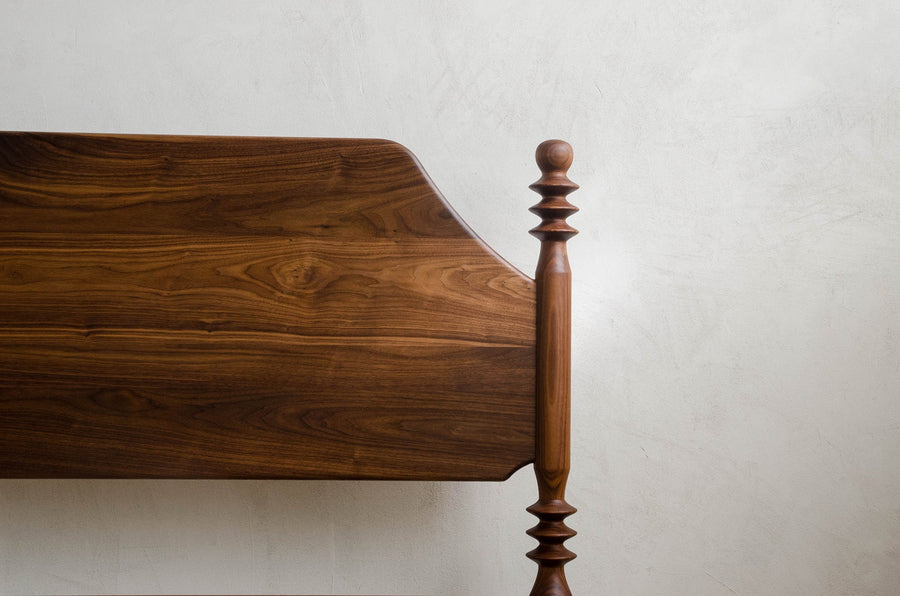 Florya Solid Wood Bed without Storage in Teak Wood