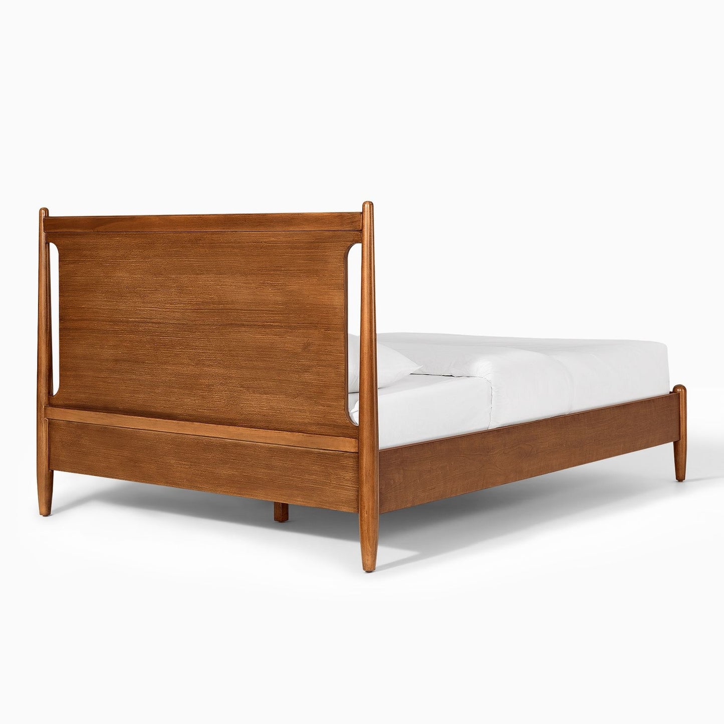 Haveli Classic Bed |Mid Century Design | Solid Wood |Mango Wood | Honey Finish | Without Storage | King Size & Queen Size | Bedroom Furniture