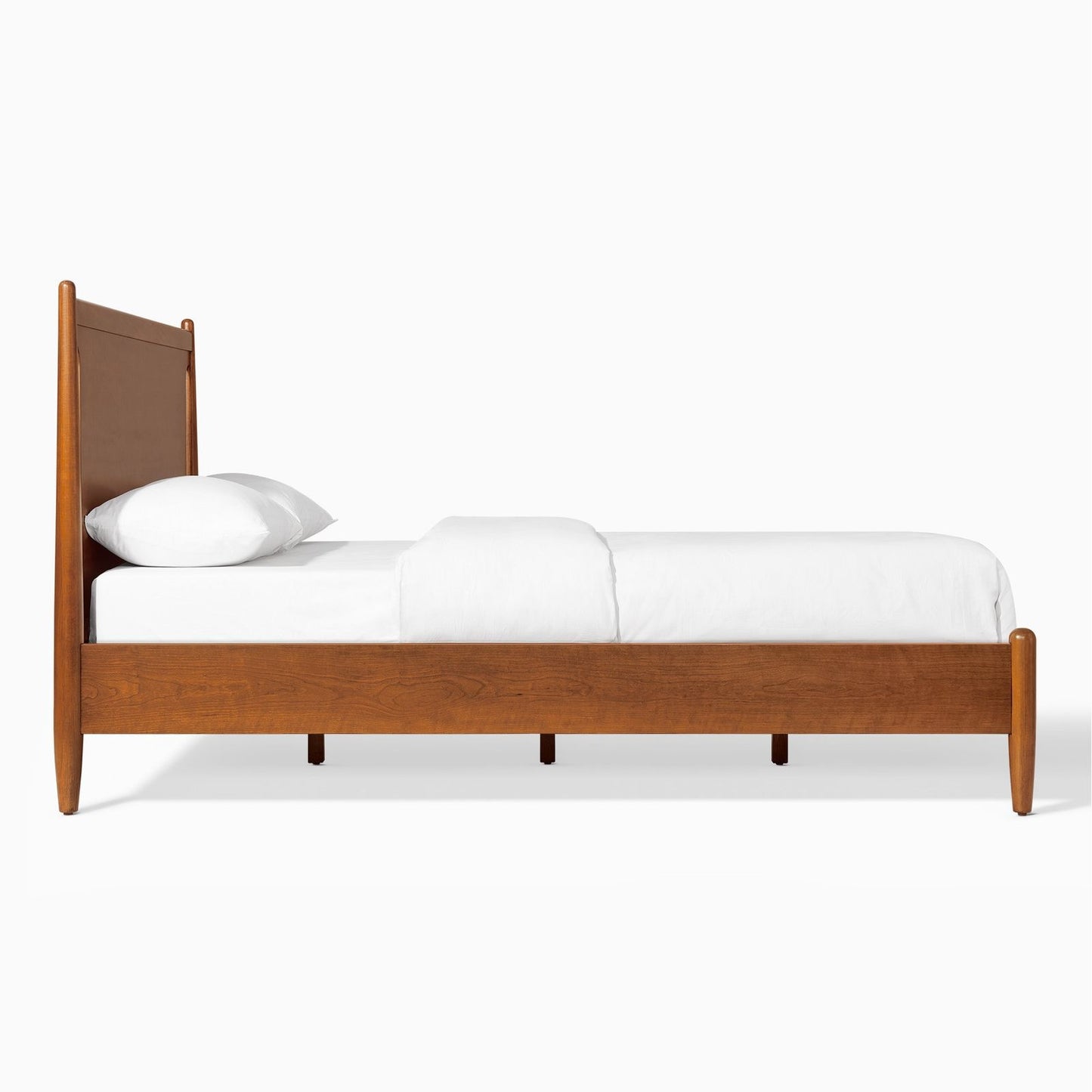 Haveli Classic Bed |Mid Century Design | Solid Wood |Mango Wood | Honey Finish | Without Storage | King Size & Queen Size | Bedroom Furniture
