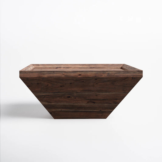 Henry Acacia Wood Coffee Table | Square Top | Polygon Structure