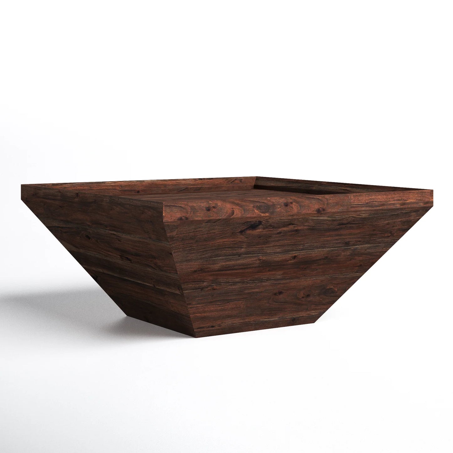 Henry Acacia Wood Coffee Table | Square Top | Polygon Structure