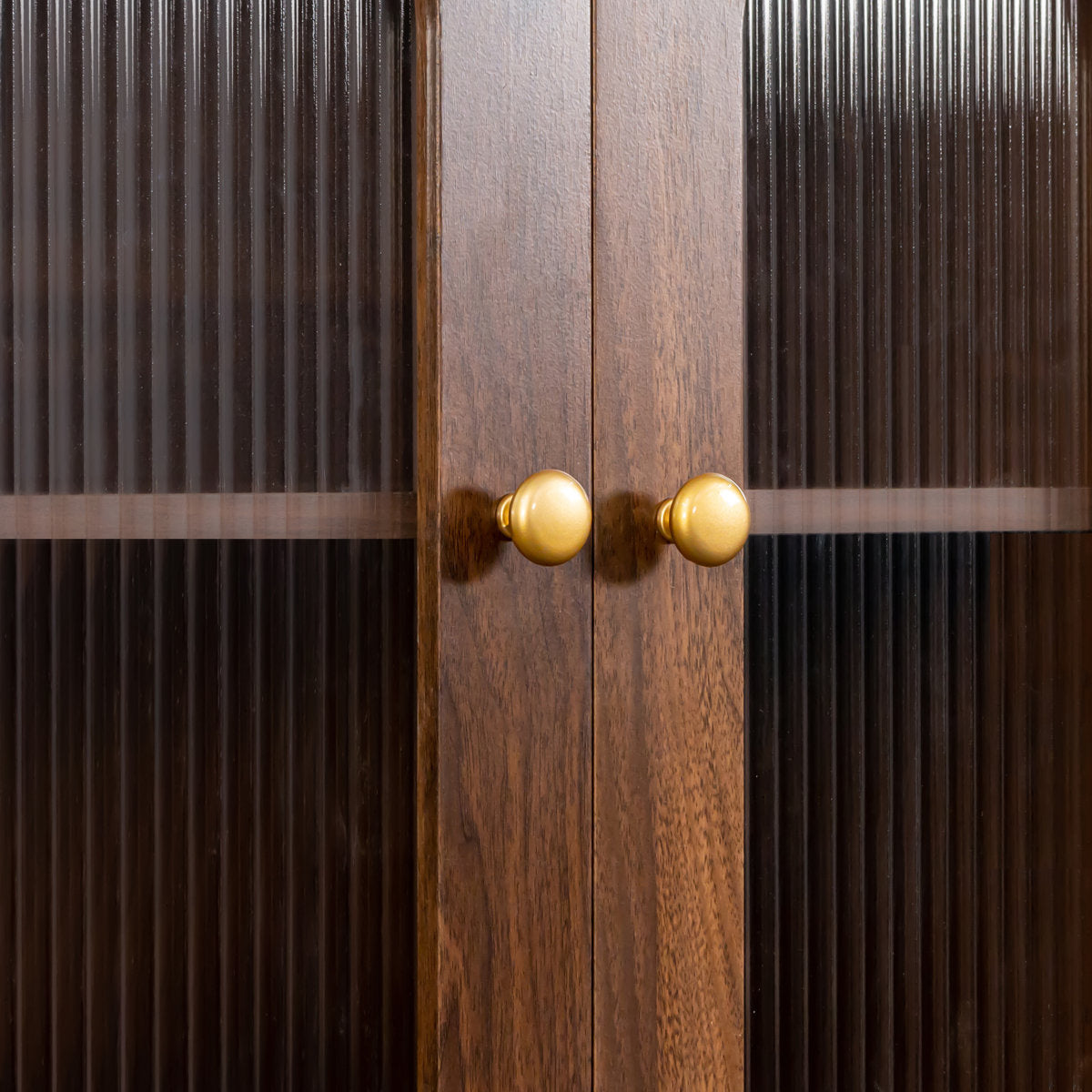 Horizon Bookshelf Home Office Study Table With Fluted Glass Door Storage | Solid Wood | Satin Matt Finish