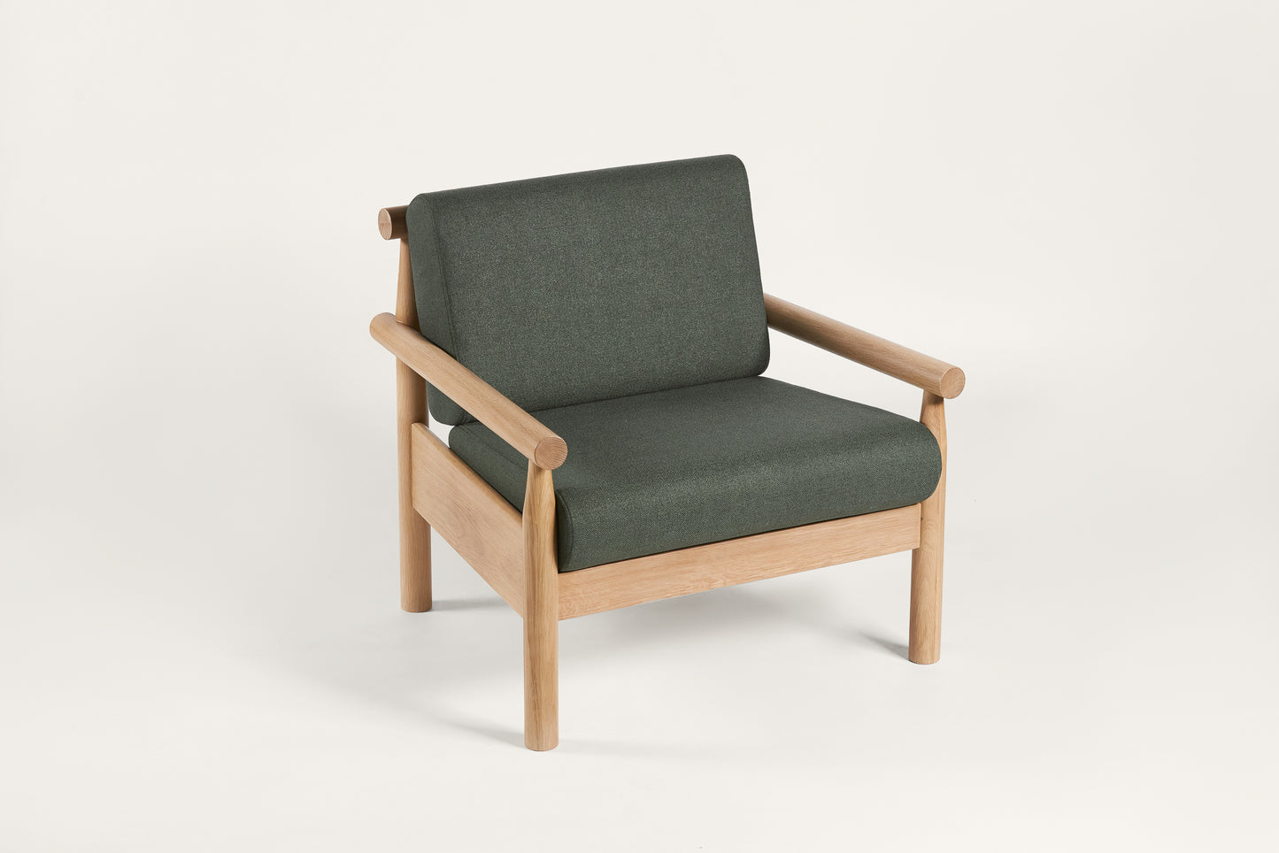 Elowen Chair - Solid Wood | Natural Finish | Seating & Backrest Cushion