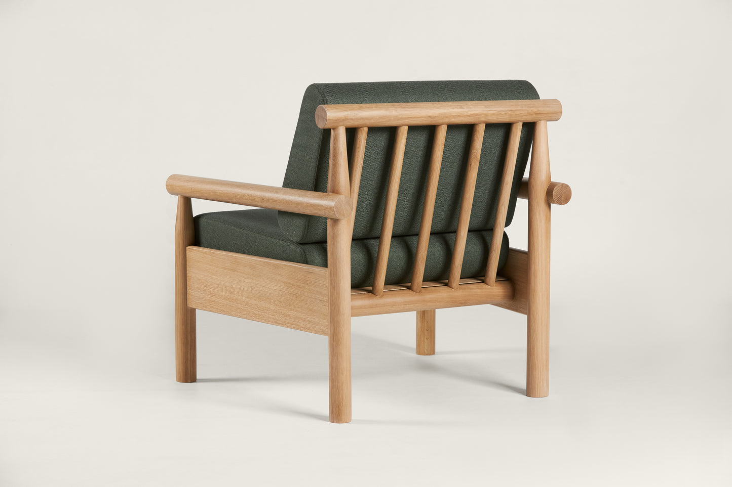 Elowen Chair - Solid Wood | Natural Finish | Seating & Backrest Cushion
