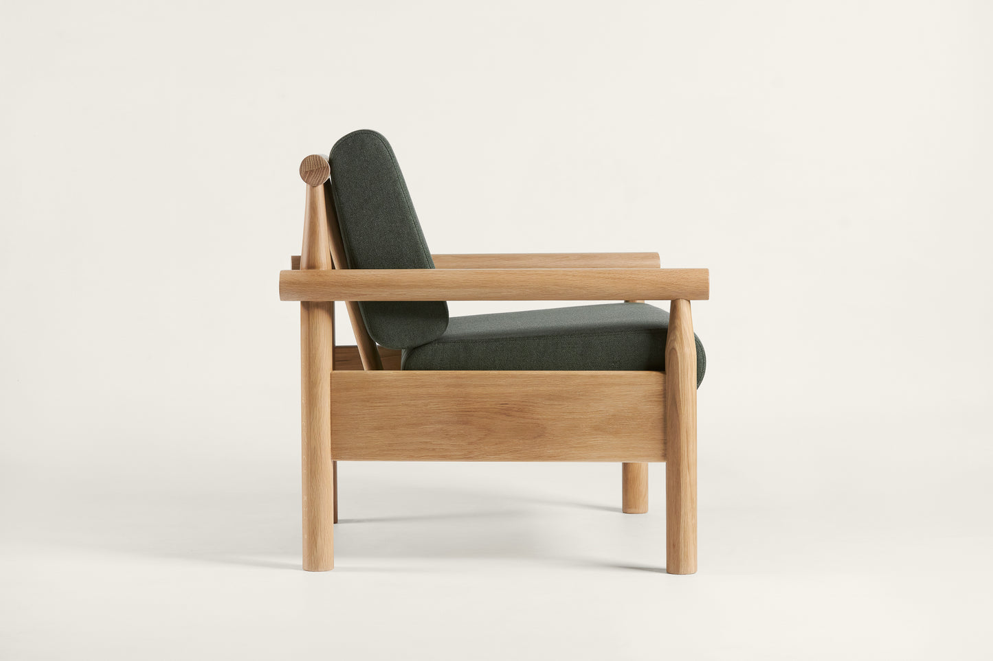 Elowen Chair - Solid Wood | Natural Finish | Seating & Backrest Cushion