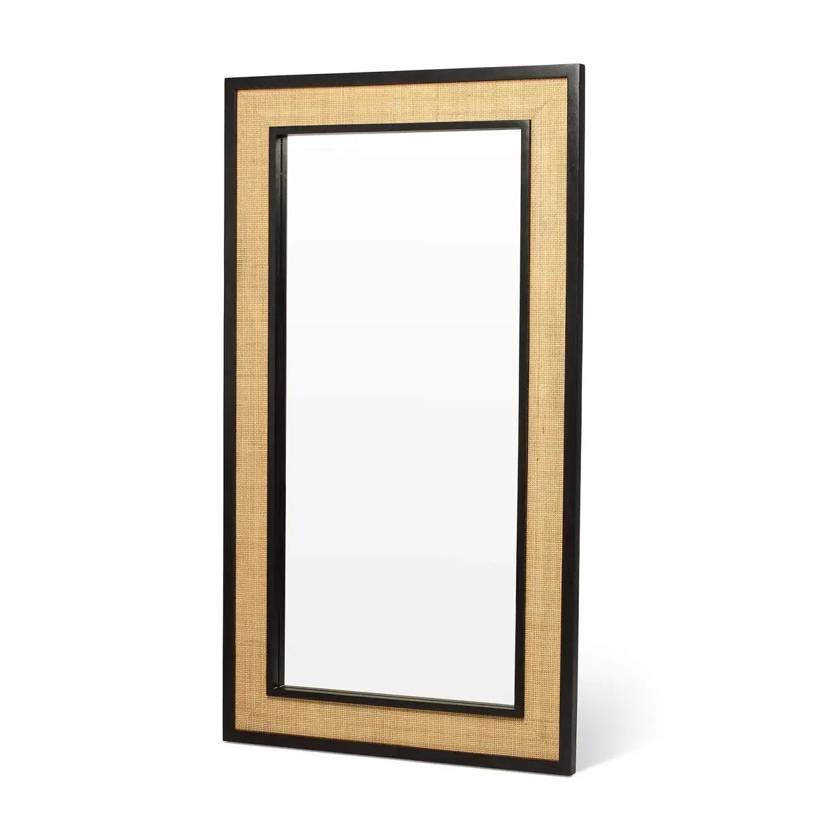 Ikanti Rattan Mirror | Solid Wood Frame | Rattan Design