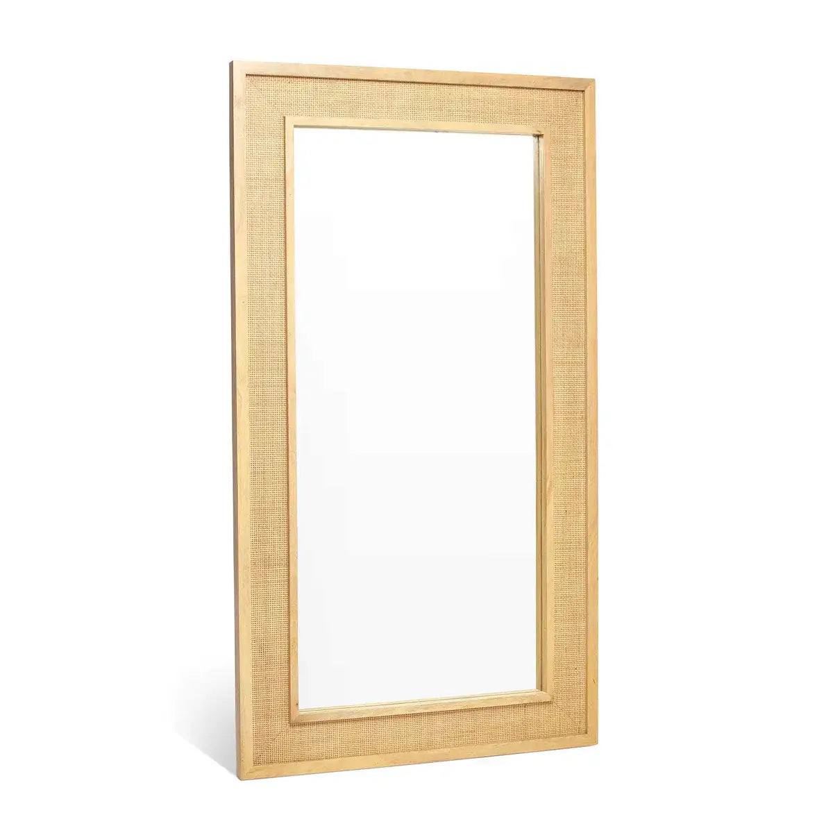 Ikanti Rattan Mirror | Solid Wood Frame | Rattan Design