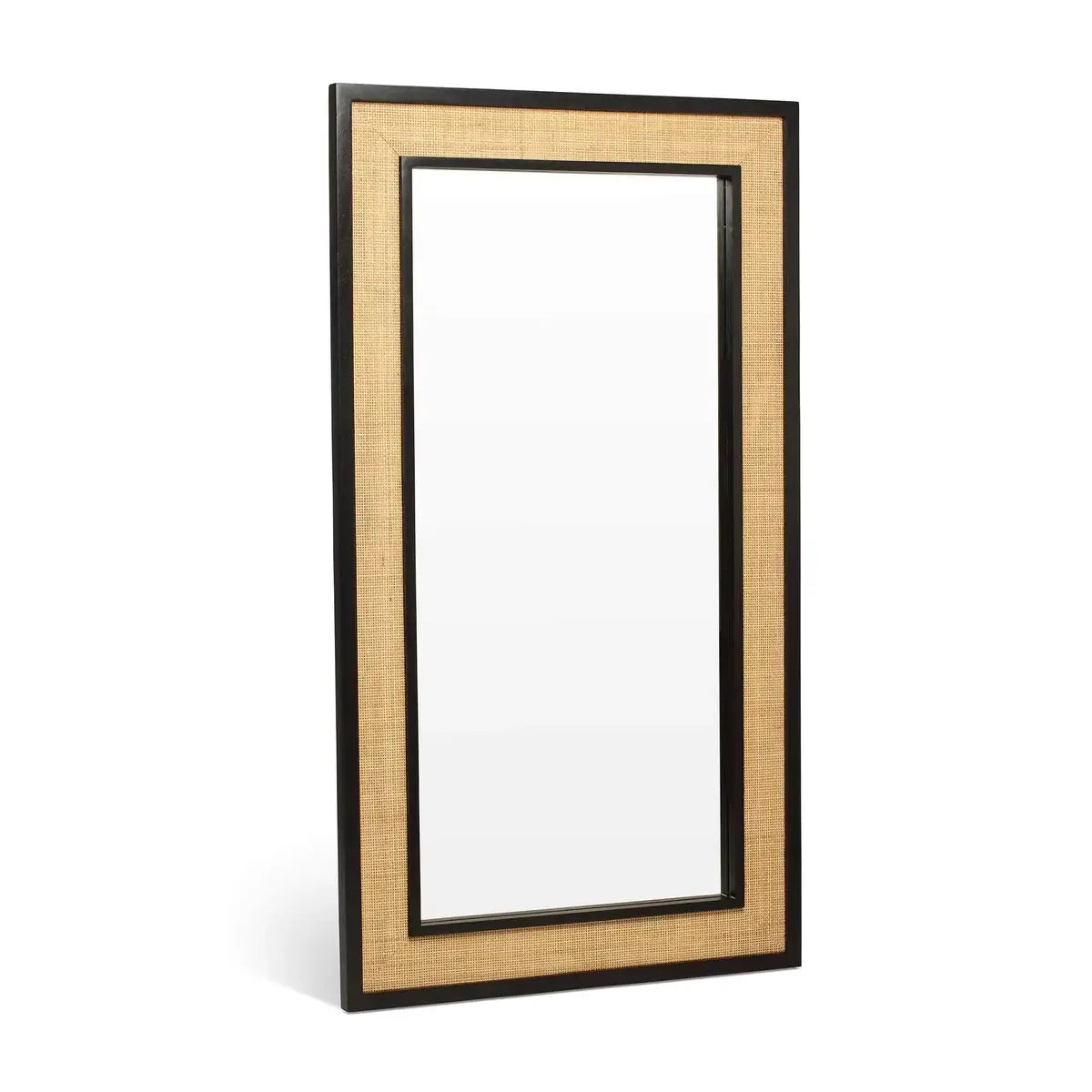 Ikanti Rattan Mirror | Solid Wood Frame | Rattan Design