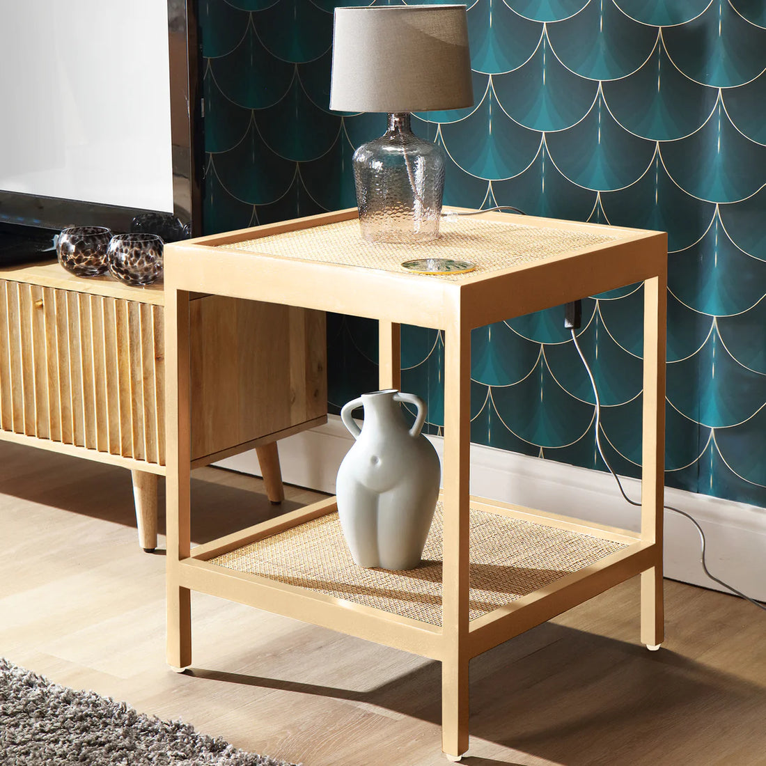 Ikanti Rattan Side Table