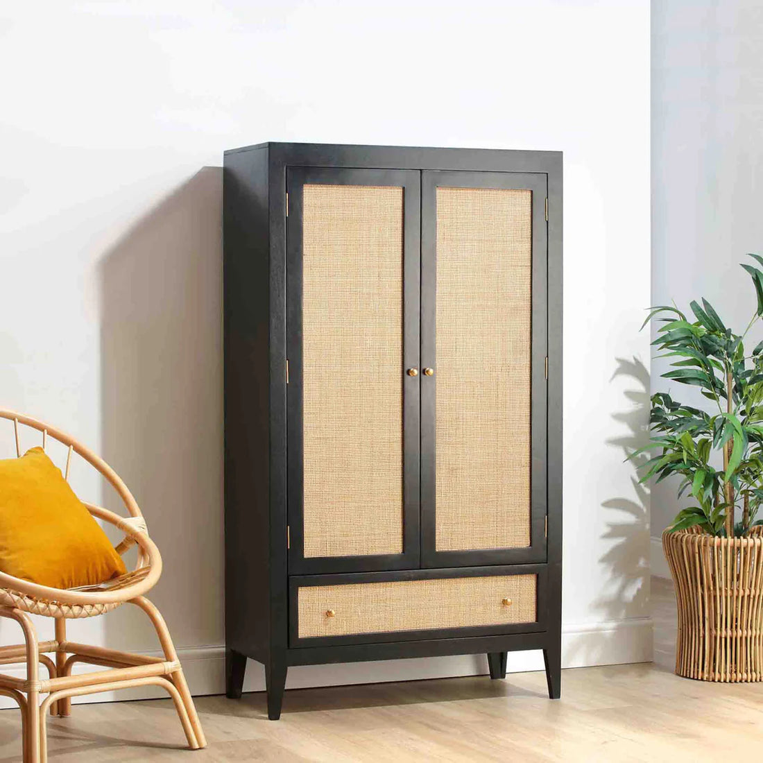 Ikanti Rattan Wardrobe