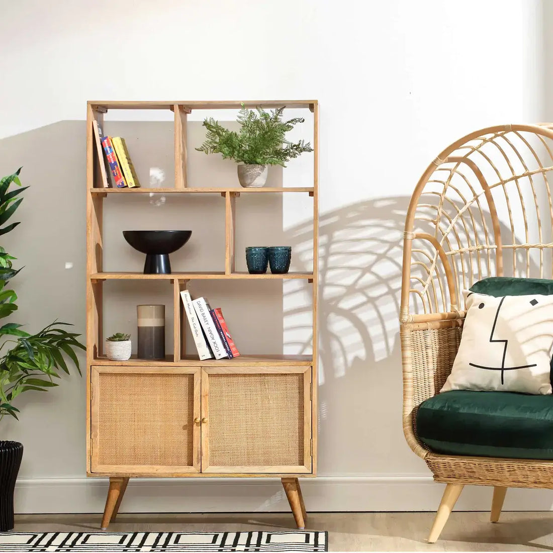 Ikanti Rattan Bookcase