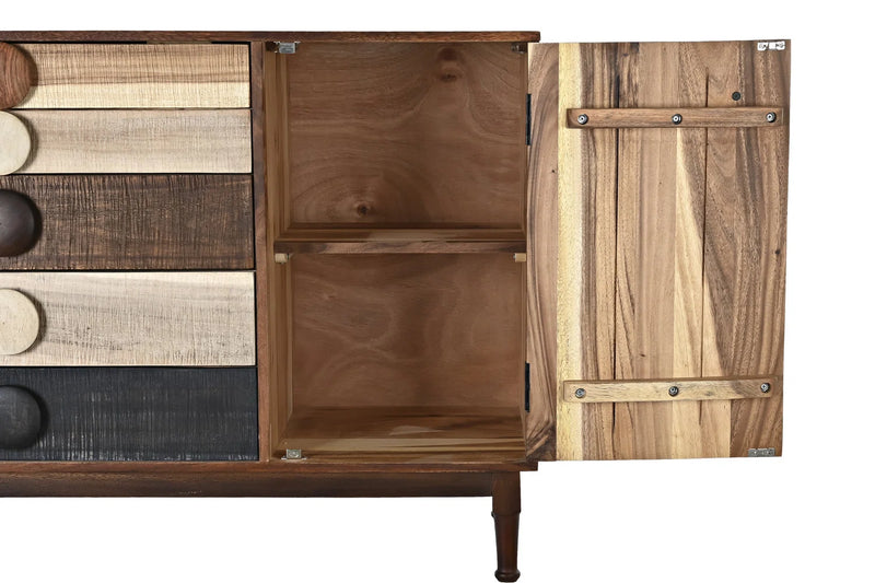 Jamilex Sideboard in Solid Wood with Drawer and Door Storage