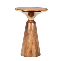Jordan Mango Wood Round Accent Table